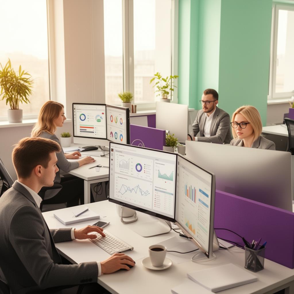 Zespół Cool Media pracujący nad kampaniami reklamowymi